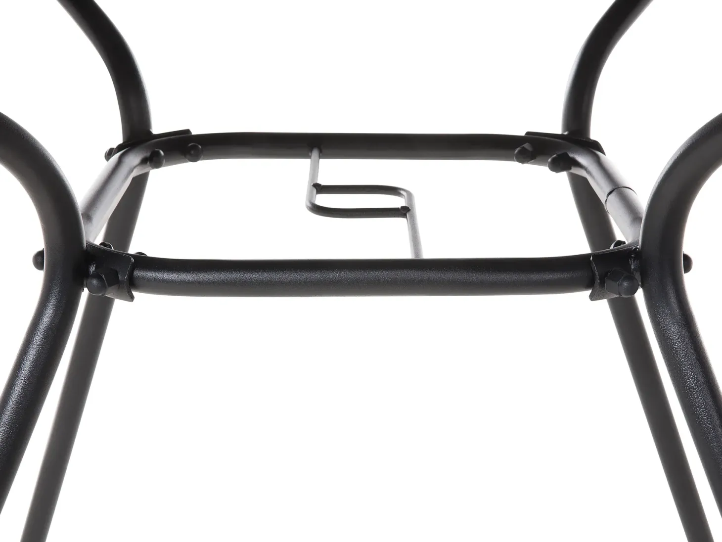 Stolik bistro LIVO 80 cm 80 cm Szkło Czarny