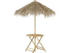 Stolik bistro MOLISE 85 cm 85 cm Bambus Jasnobrązowy