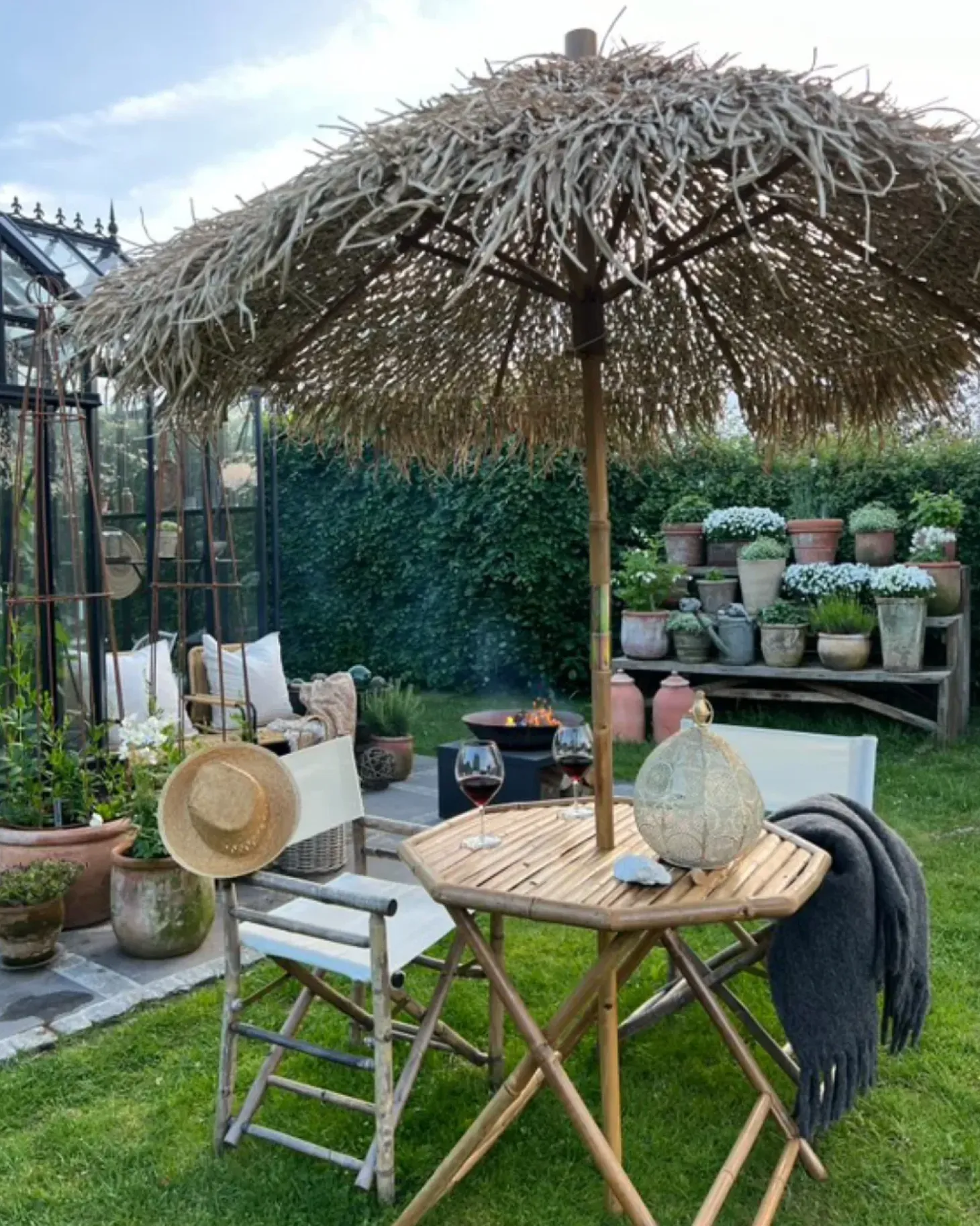 Stolik bistro MOLISE 85 cm 85 cm Bambus Jasnobrązowy