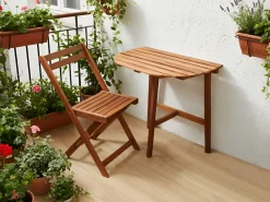 Stolik bistro OSIGO 44 cm 70 cm Drewno akacjowe Brązowy