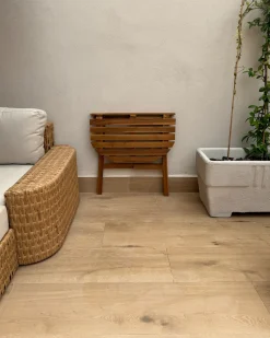 Stolik bistro OSIGO 44 cm 70 cm Drewno akacjowe Brązowy