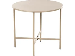 Stolik bistro OVARO 50 cm 50 cm Metal Beżowy