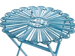 Stolik bistro PAVIA 71 cm 71 cm Metal Niebieski