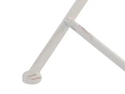 Stolik bistro PAVIA 71 cm 71 cm Metal Złamana biel