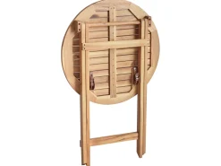 Stolik bistro PROSSEDI 60 cm 60 cm Drewno akacjowe Brązowy