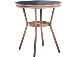 Stolik bistro RIFREDDO 70 cm 70 cm Szkło hartowane Szary