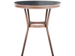 Stolik bistro RIFREDDO 70 cm 70 cm Szkło hartowane Szary