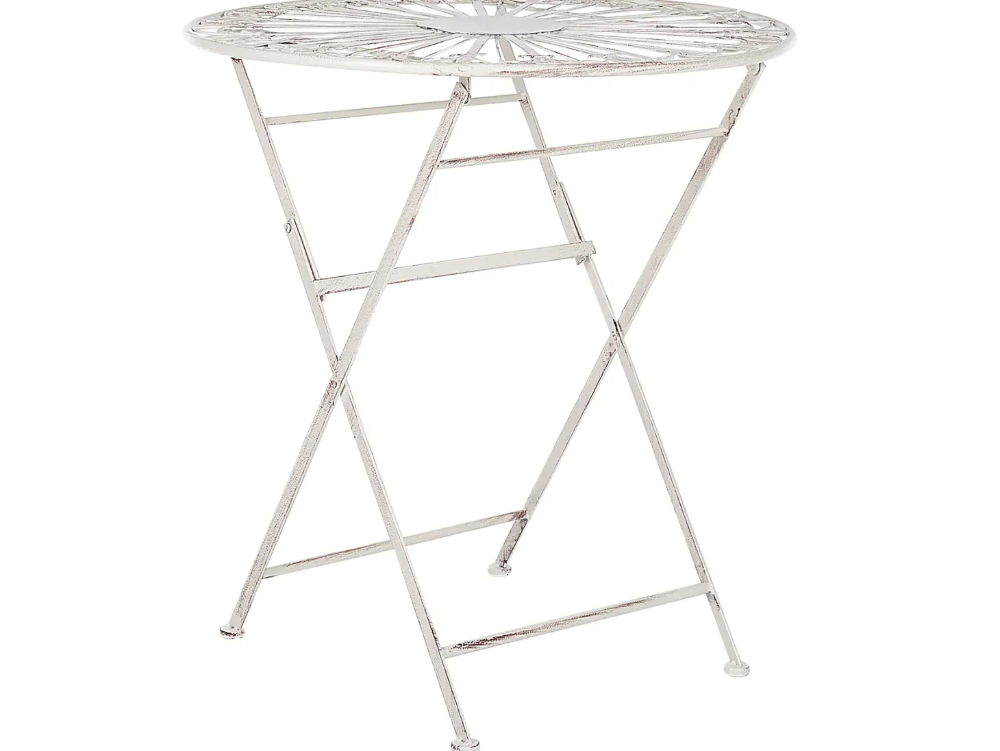 Stolik bistro SCAFA 70 cm 70 cm Metal Biały