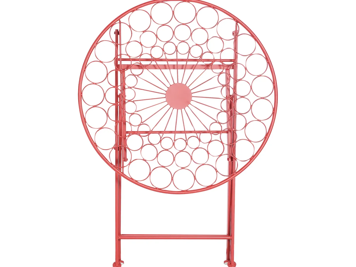 Stolik bistro SCARIO 70 cm 70 cm Metal Czerwony