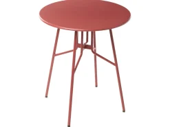 Stolik bistro TALTAL 64 cm 64 cm Metal Czerwony