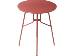 Stolik bistro TALTAL 64 cm 64 cm Metal Czerwony