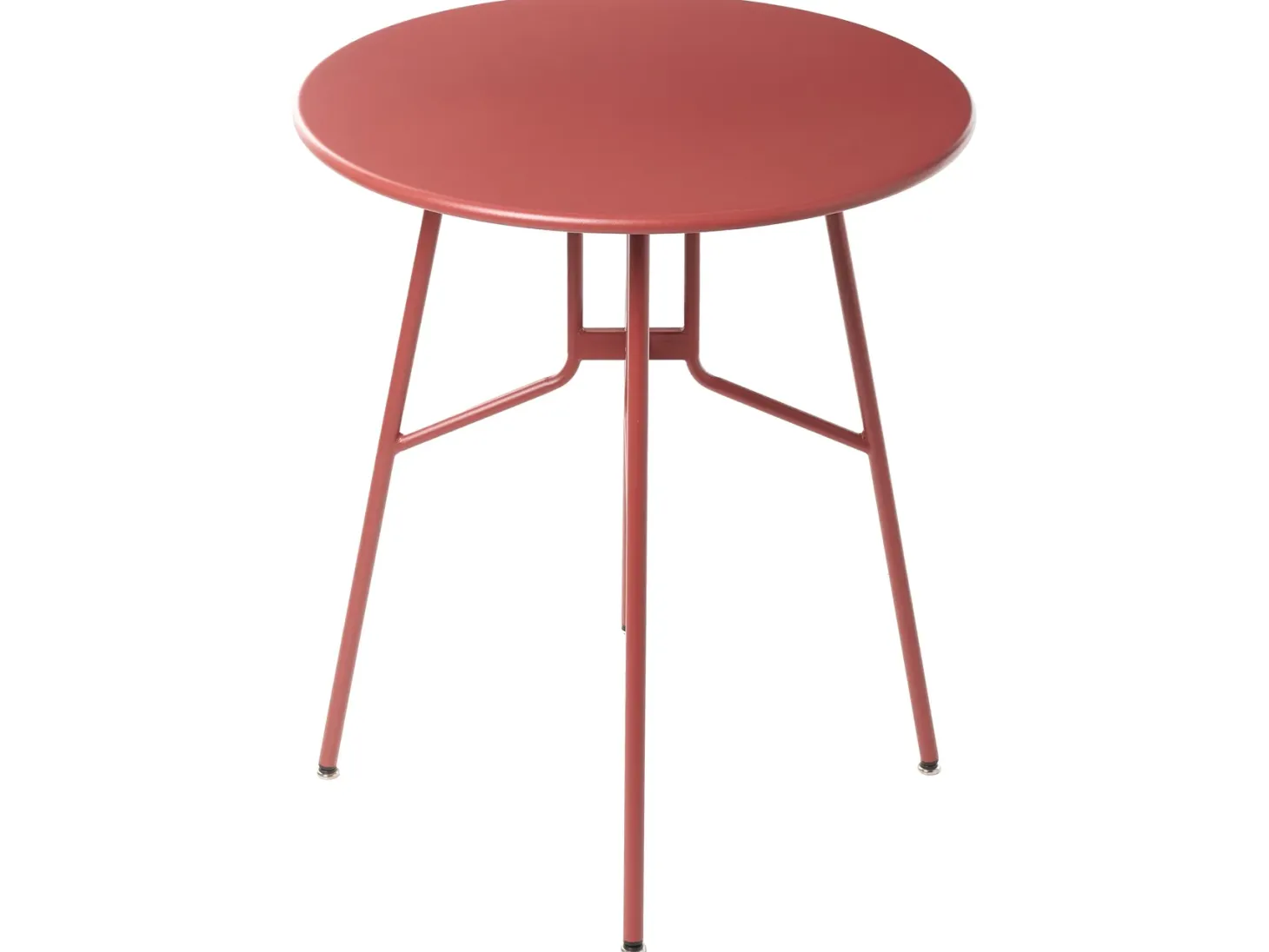 Stolik bistro TALTAL 64 cm 64 cm Metal Czerwony