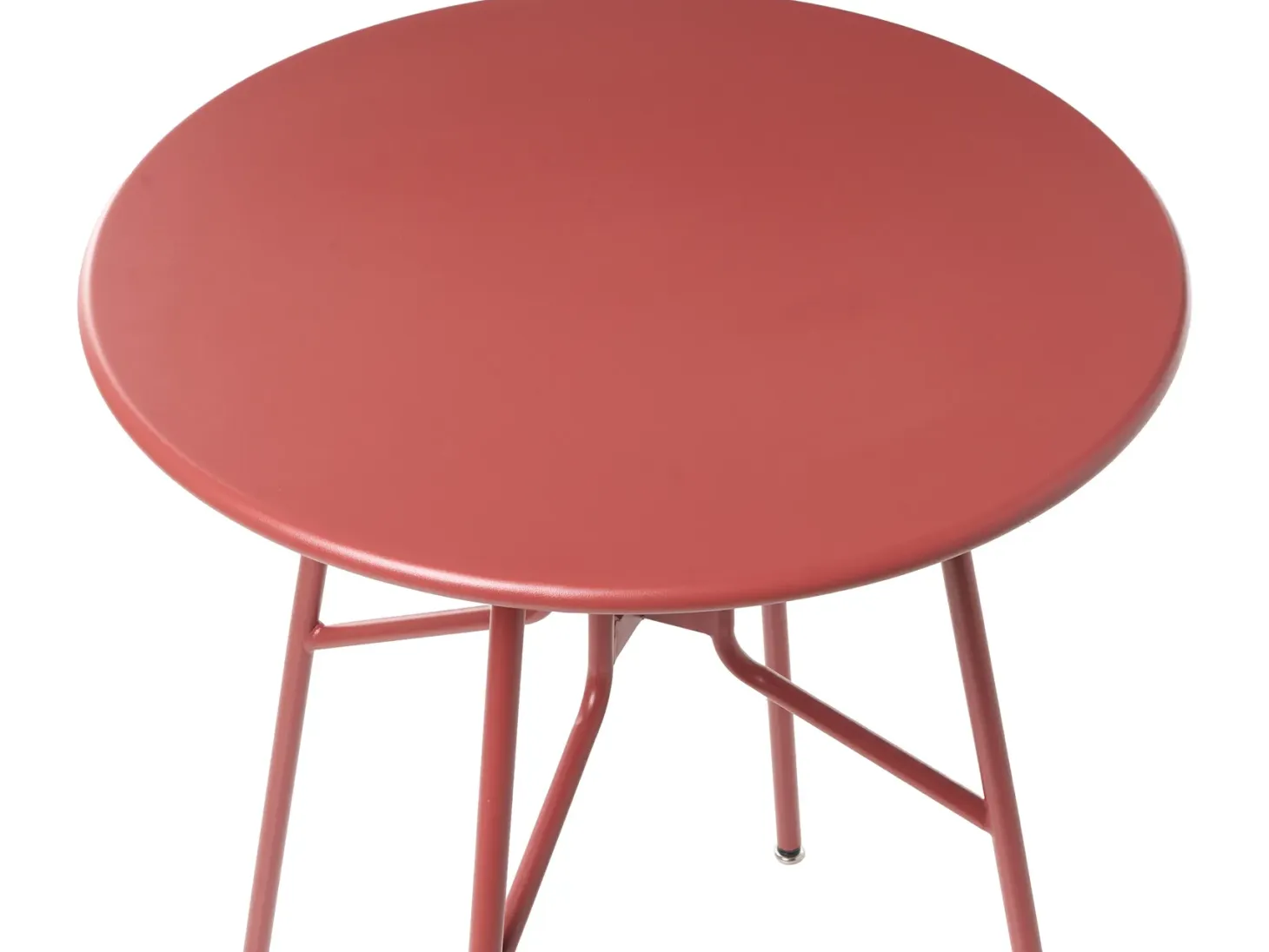 Stolik bistro TALTAL 64 cm 64 cm Metal Czerwony