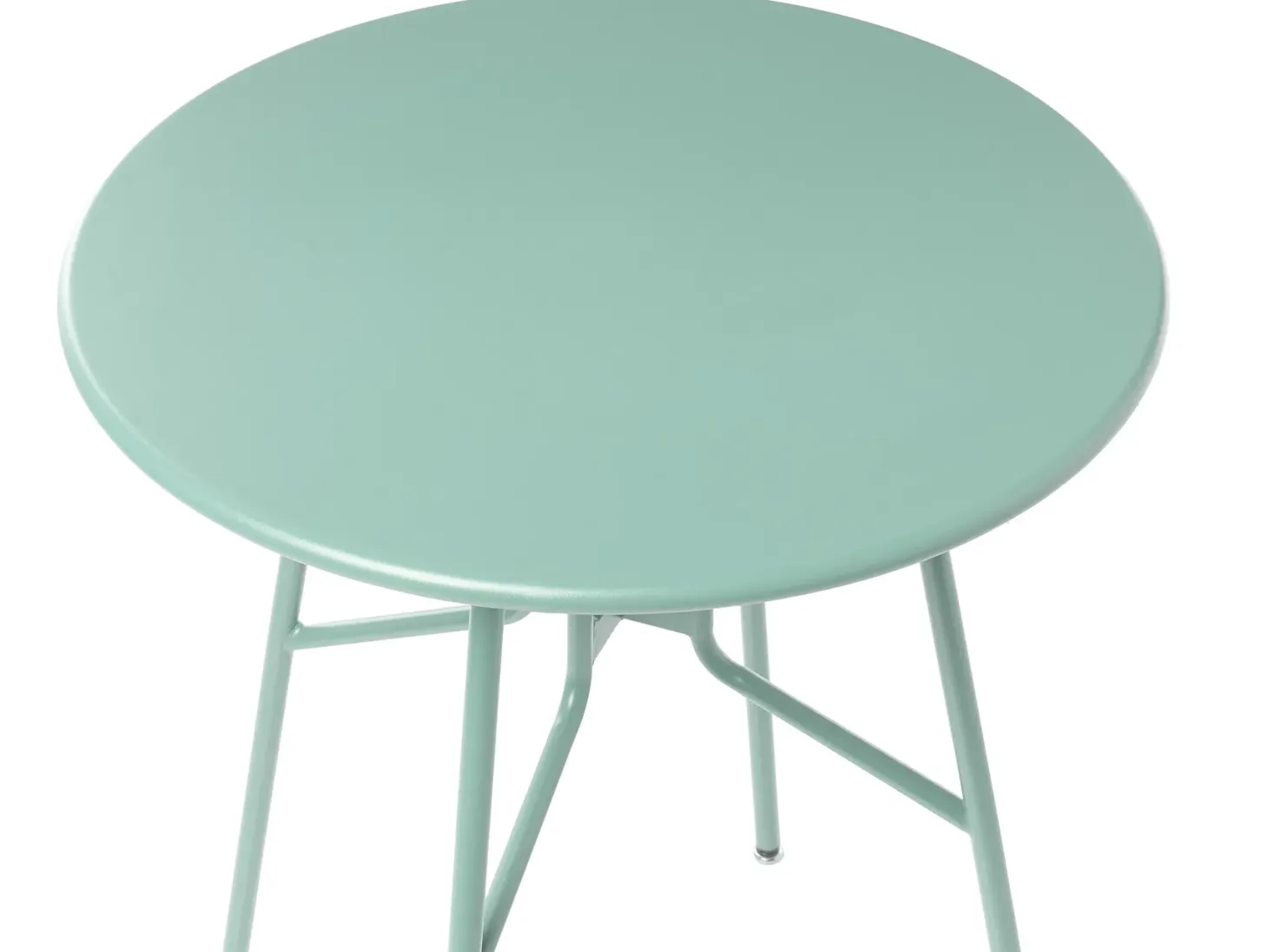 Stolik bistro TALTAL 64 cm 64 cm Metal Jasnozielony