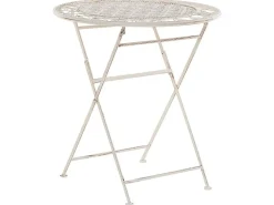 Stolik bistro TRIESTE 70 cm 70 cm Metal Jasnobeżowy