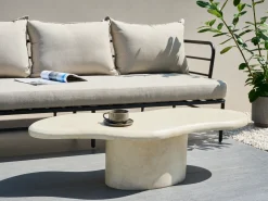 Stolik kawowy CONZA 57 cm 120 cm Beżowy