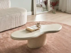 Stolik kawowy CONZA 57 cm 120 cm Beżowy