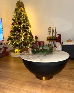 Discount NADINE Ceramika Czarny ze schowkiem Stoliki Kawowe|Wszystkie Stoły