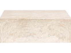 Stolik kawowy NOBRES 90 cm 66 cm Efekt trawertynu