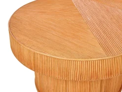 Stolik kawowy ogrodowy AIROLE 150 cm 70 cm Rattan Brązowy