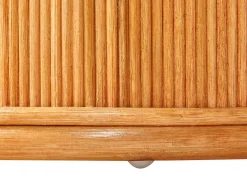 Stolik kawowy ogrodowy AIROLE 150 cm 70 cm Rattan Brązowy