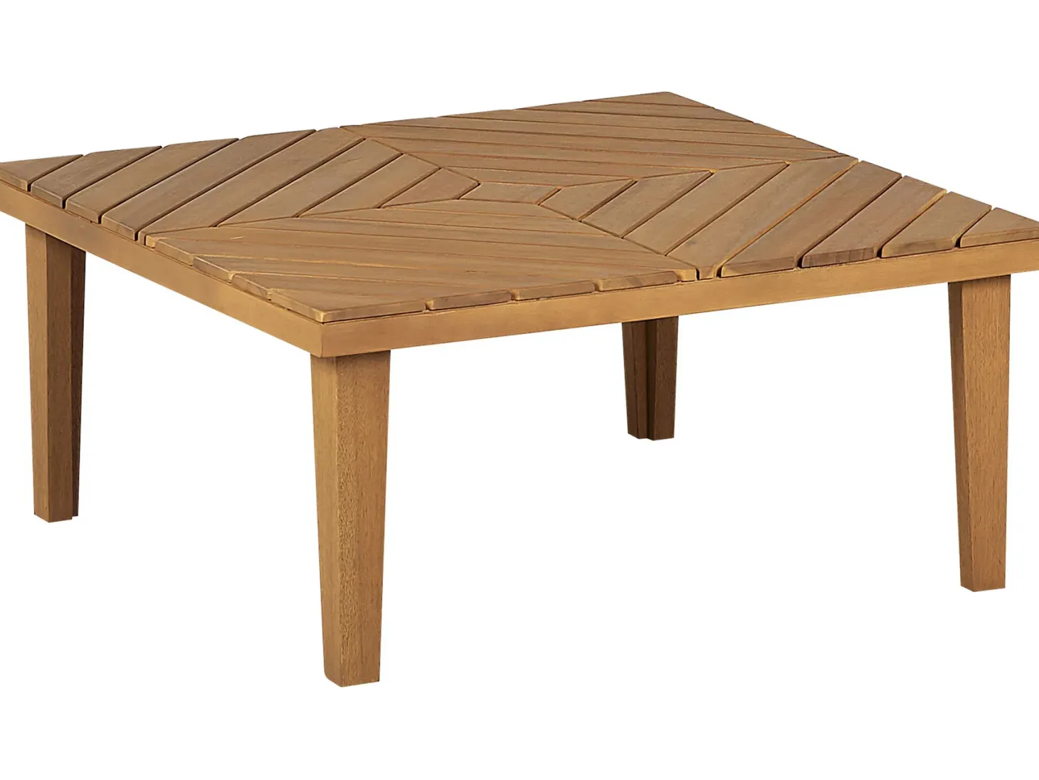 Stolik kawowy ogrodowy BARATTI 70 cm 70 cm Drewno akacjowe Brązowy