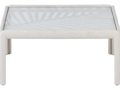 Stolik kawowy ogrodowy FERRETTI 69 cm 69 cm Jasnobeżowy