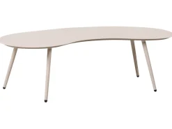 Stolik kawowy ogrodowy PARORI 65 cm 130 cm Metal Beżowy