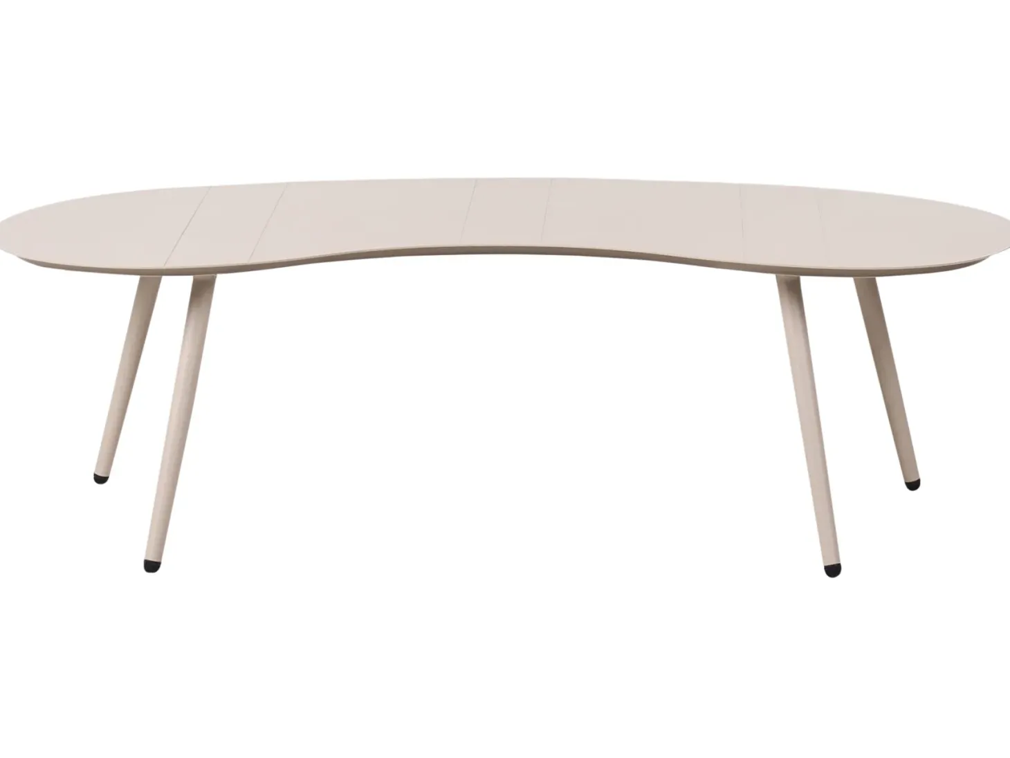 Stolik kawowy ogrodowy PARORI 65 cm 130 cm Metal Beżowy