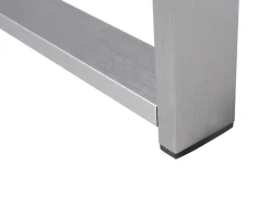 Stolik kawowy ogrodowy SALERNO 90 cm 50 cm Metal Ciemnoszary