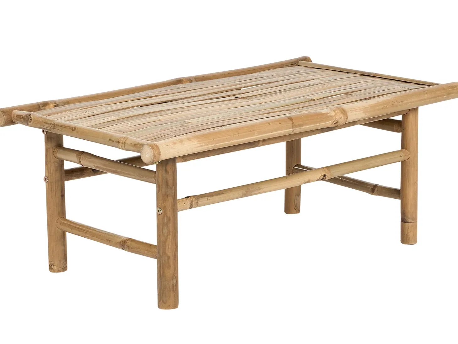 Stolik kawowy ogrodowy TODI 45 cm 80 cm Bambus Brązowy