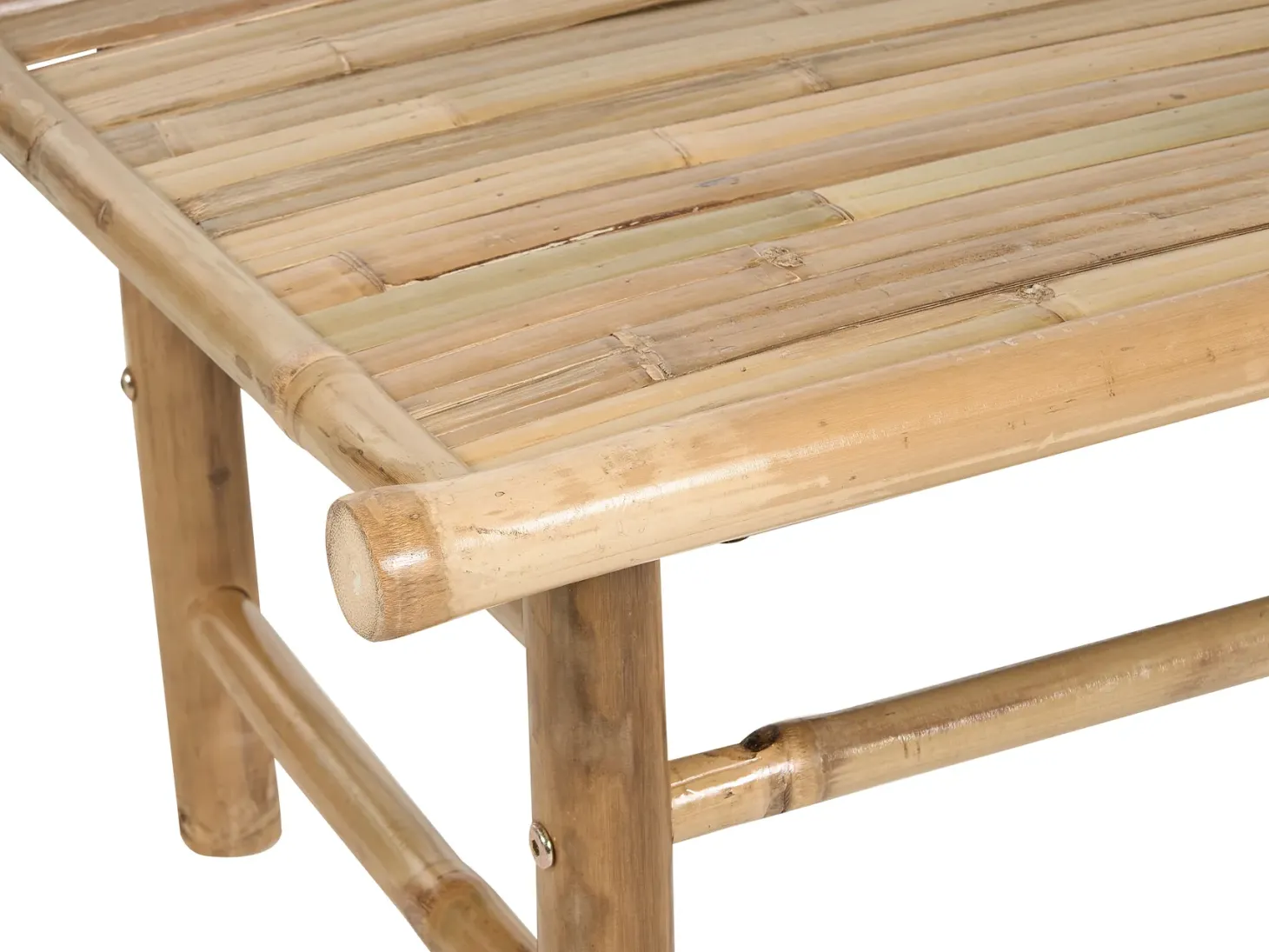 Stolik kawowy ogrodowy TODI 45 cm 80 cm Bambus Brązowy
