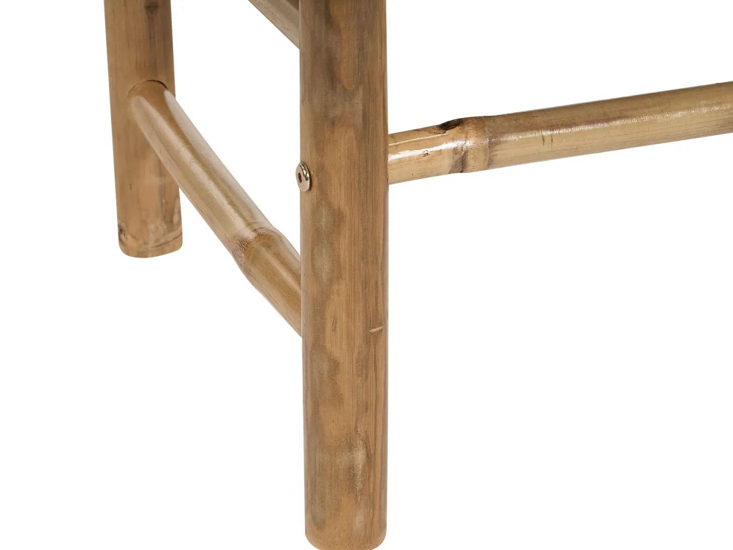Stolik kawowy ogrodowy TODI 45 cm 80 cm Bambus Brązowy