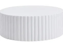 Stolik kawowy POZZA 117 cm 117 cm Biały