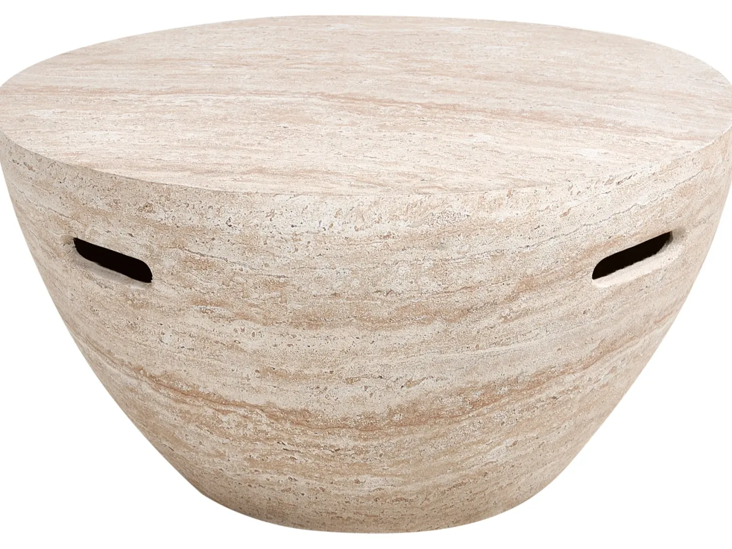 Stolik kawowy VICARELLO 68 cm 68 cm Efekt trawertynu