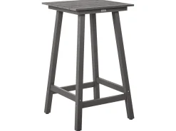 Stolik ogrodowy barowy ADIRONDACK 60 cm 59 cm Materiał syntetyczny Ciemnoszary