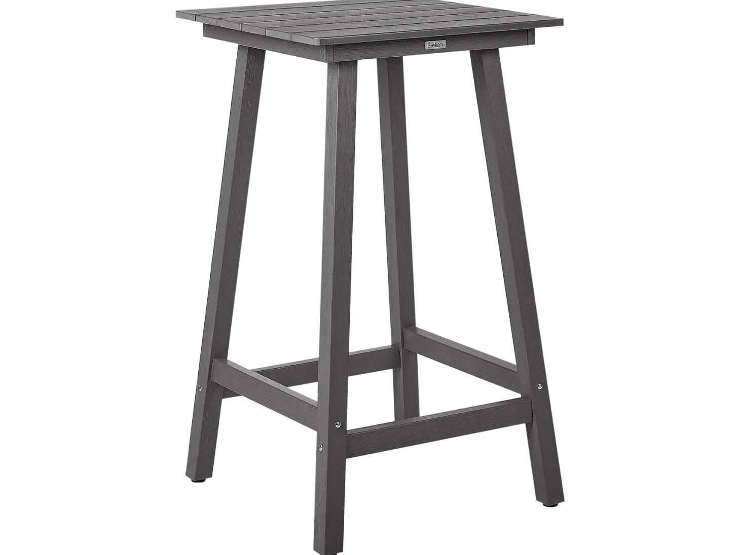 Stolik ogrodowy barowy ADIRONDACK 60 cm 59 cm Materiał syntetyczny Ciemnoszary