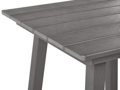 Stolik ogrodowy barowy ADIRONDACK 60 cm 59 cm Materiał syntetyczny Ciemnoszary