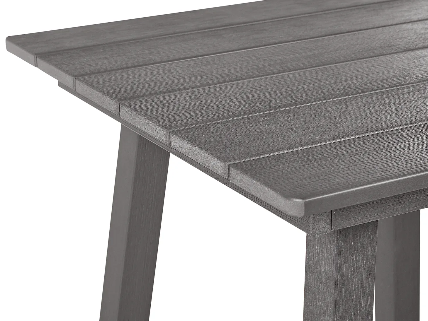Stolik ogrodowy barowy ADIRONDACK 60 cm 59 cm Materiał syntetyczny Ciemnoszary