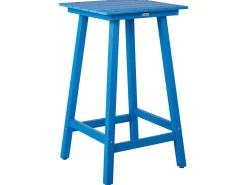 Stolik ogrodowy barowy ADIRONDACK 60 cm 59 cm Materiał syntetyczny Niebieski