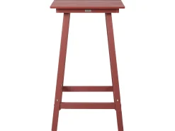 Stolik ogrodowy barowy ADIRONDACK 60 cm 59 cm Materiał syntetyczny Czerwony