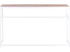 Stolik ogrodowy barowy AVETRANA 150 cm 50 cm Brązowy/ biały