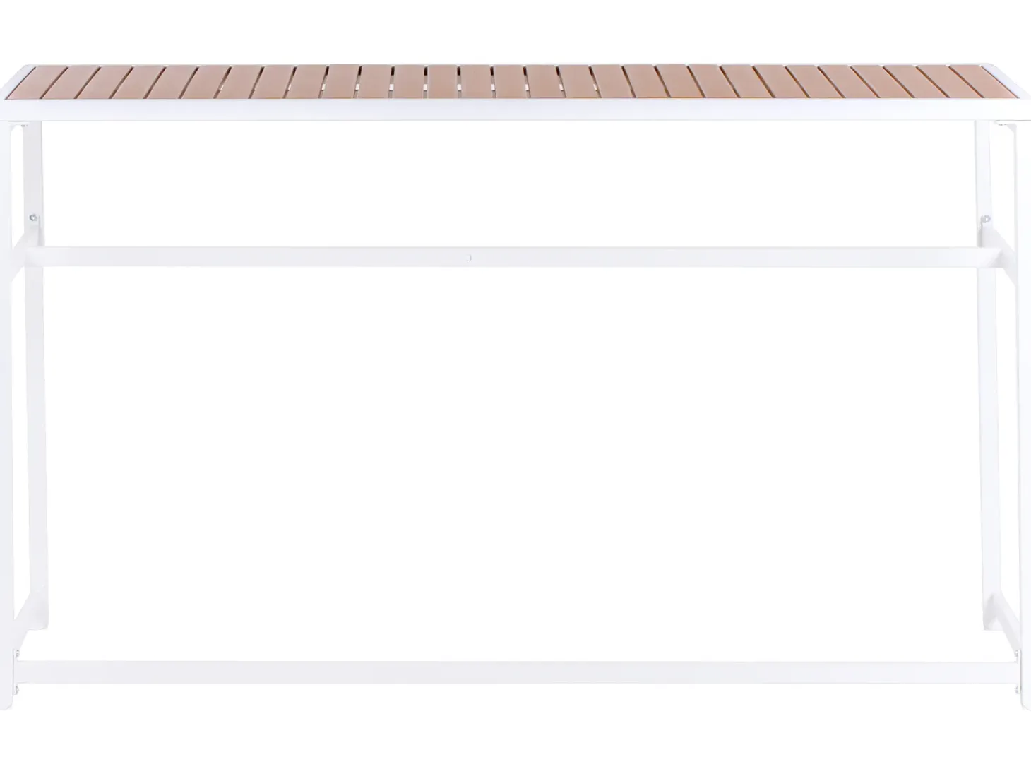 Stolik ogrodowy barowy AVETRANA 150 cm 50 cm Brązowy/ biały