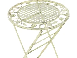 Stolik ogrodowy barowy BIVIO 60 cm 60 cm Metal Jasnozielony