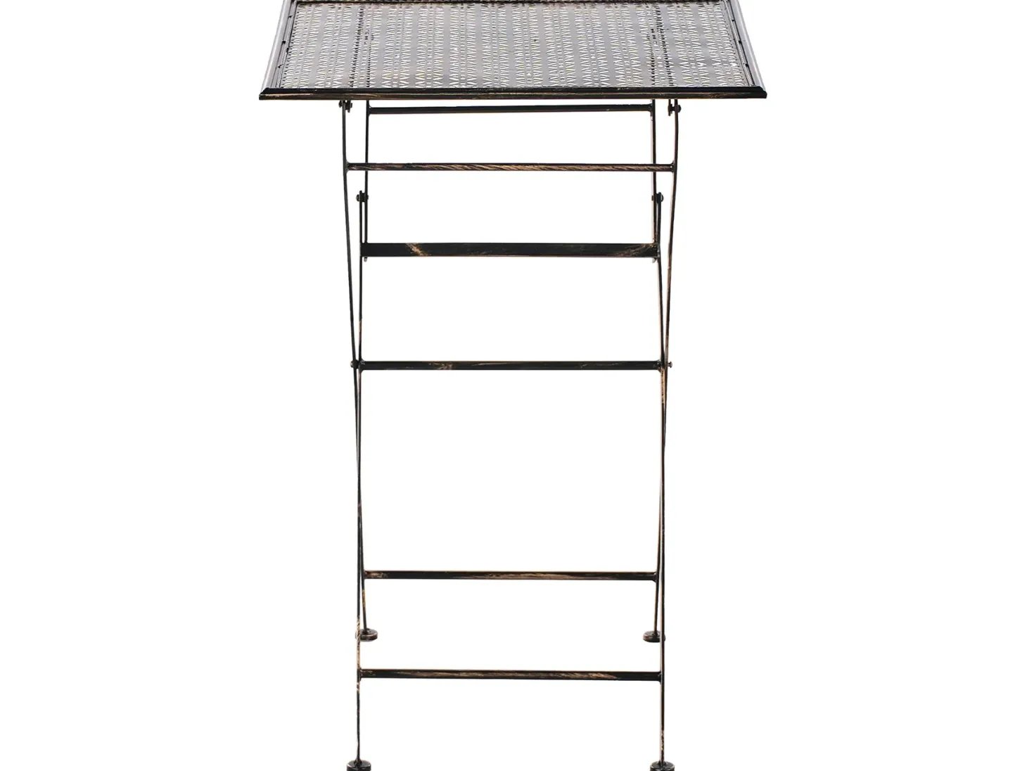 Stolik ogrodowy barowy BORMIO 60 cm 60 cm Metal Czarny
