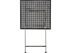 Stolik ogrodowy barowy BORMIO 60 cm 60 cm Metal Czarny