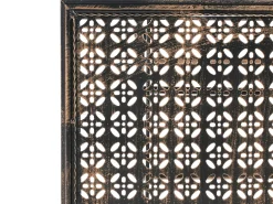 Stolik ogrodowy barowy BORMIO 60 cm 60 cm Metal Czarny