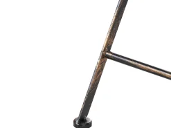 Stolik ogrodowy barowy BORMIO 60 cm 60 cm Metal Czarny