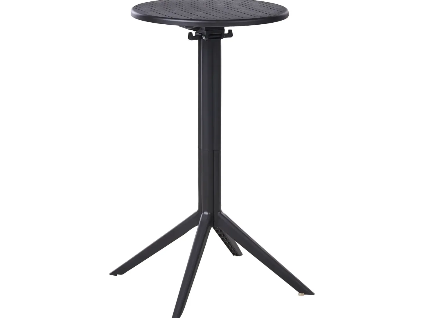 Stolik ogrodowy barowy LEGRENA 60 cm 60 cm Czarny