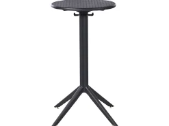 Stolik ogrodowy barowy LEGRENA 60 cm 60 cm Czarny